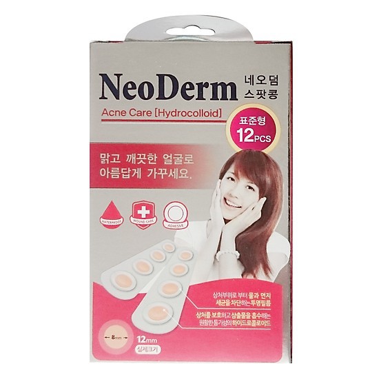 Miếng Dán Mụn Neoderm Hydrocolloid 12 Miếng