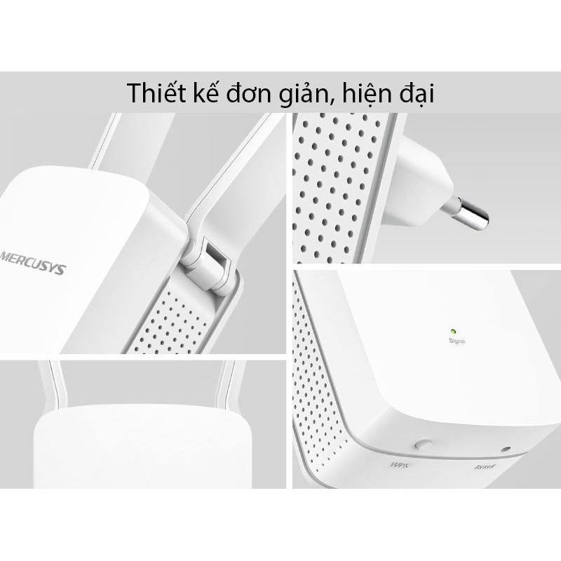 Bộ phát wifi Mercusys MW300RE, 3 Râu Tốc Độ 300mb. Chính hãng, BH 24 tháng