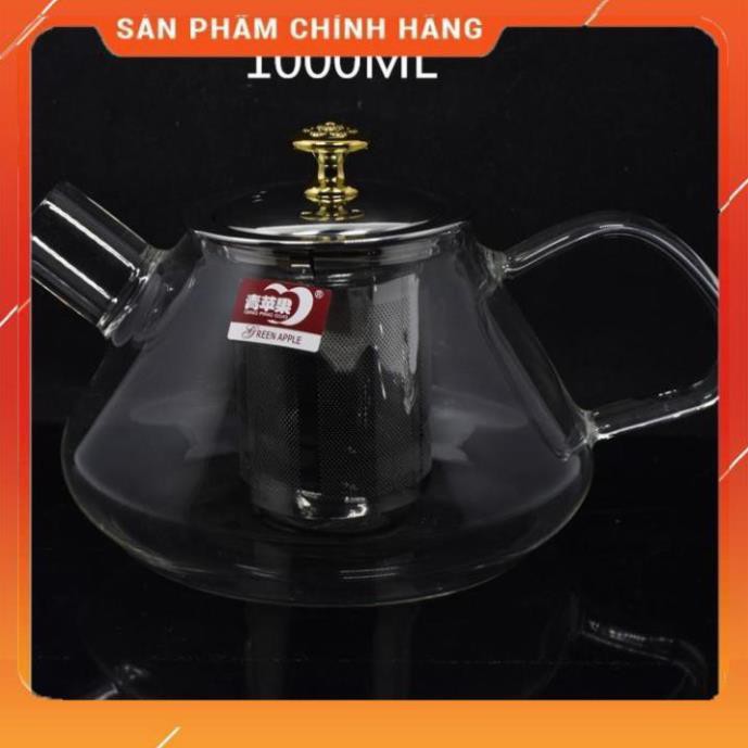 CHÍNH HÃNG -  Ấm pha trà Deli có lưới lọc inox 1000ml,bình pha trà thủy tinh có lưới lọc inox,bình ủ trà cao cấp | BigBuy360 - bigbuy360.vn