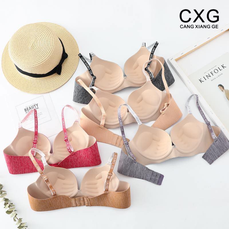 Áo lót nữ su đúc CXG áo ngực không gọng nâng ngực A05 - Chan Underwear