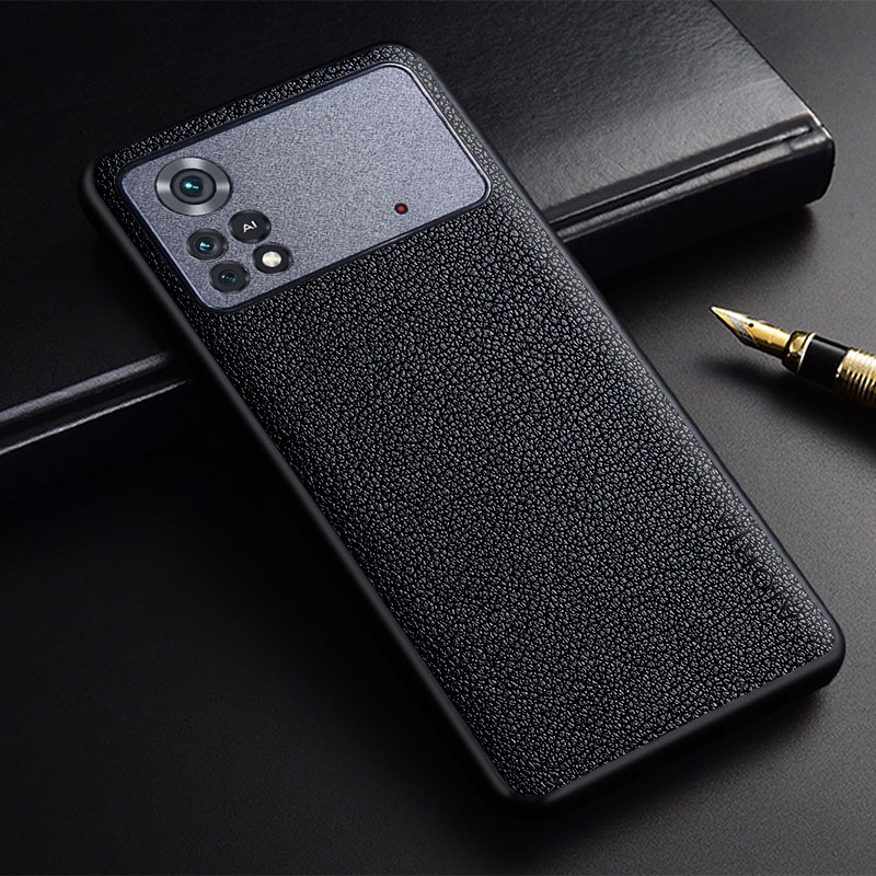 Ốp Bao Da Điện Thoại pu Mỏng Chống Mài Mòn Cho xiaomi poco x4 pro 5g nfc m4 pro 4g Ốp