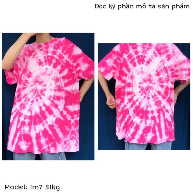 2HAND - ÁO THUN MỸ LOANG MÀU ĐỎ, HỒNG, UNISEX, OVERSIZE TIEDYE TEE SIÊU ĐẸP VÀ NỔI BẬT, NĂNG ĐỘNG LOCALBRAND ⚡️