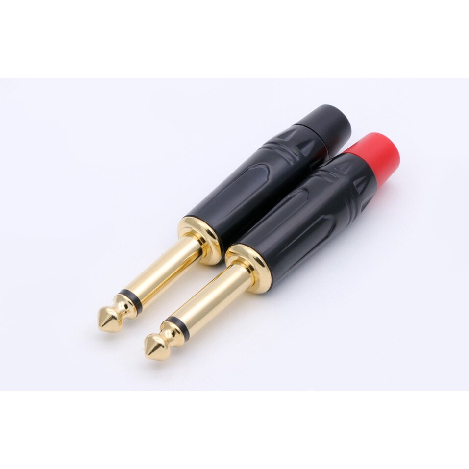 Jack 6.5 ly loại tốt, lõi đồng nguyên chất - 6.35mm Mono Jack