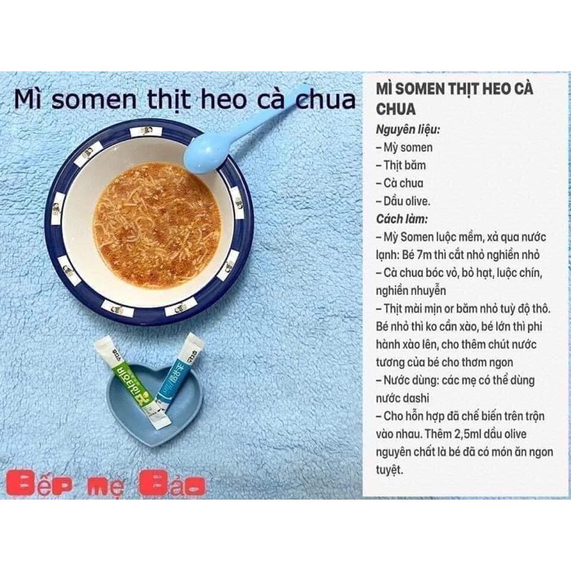 Mỳ Somen tách muối Hakubaku gói 100gr dành cho bé ăn dặm từ 5 tháng