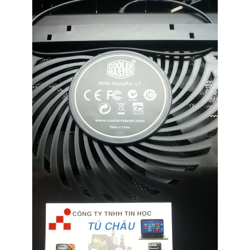 Đế tản nhiệt CoolerMater L1: 1 Fan 160mm - sử dụng cho Laptop  Up to 17 Inch