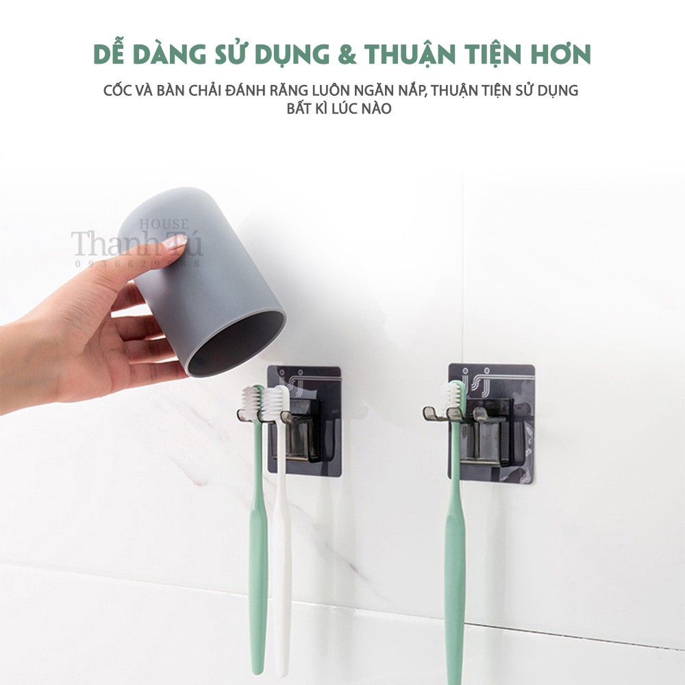 Giá để bàn chải đánh răng và úp cốc tiện lợi