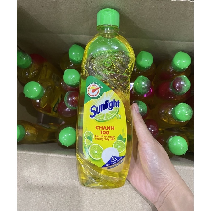 Nước rửa chén bát sunlight chanh 100 nhiều mùi hương sạch nhanh xả bọt mạnh