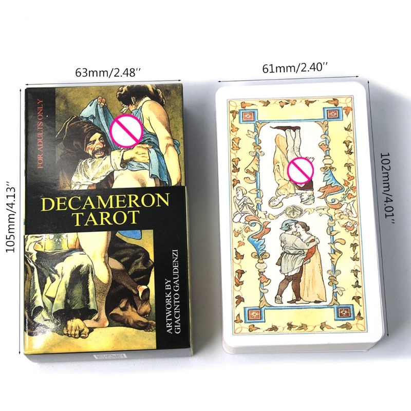 Bộ bài bói Decameron Tarot 78 Lá Bài cao cấp