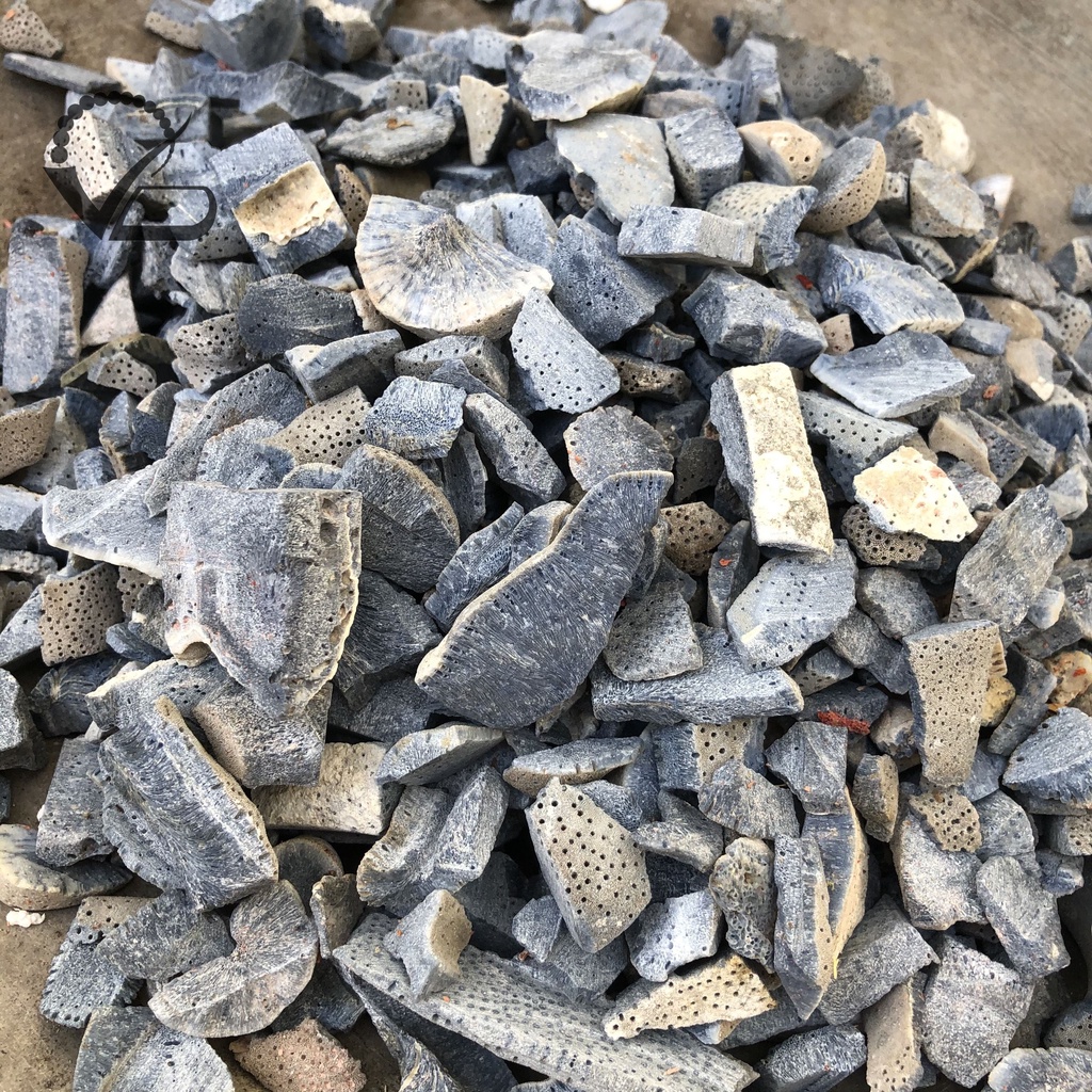 Vụn San hô Xanh dùng làm Trấn Trạch, rải Hồ cá CNC VĂN BÉ
