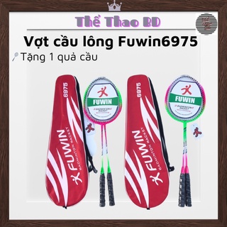 Cặp vợt cầu lông fuwin 6975 ❤️tặng 1 quả cầu❤️