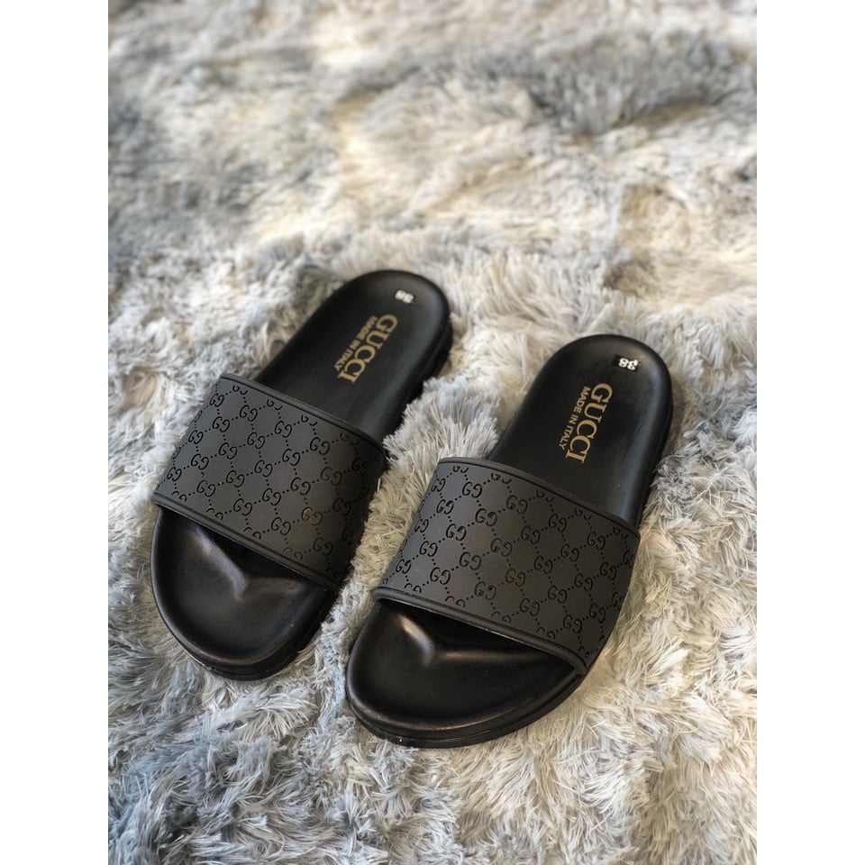 🔥HÀNG SIÊU CẤP🔥Dép quai ngang gucci đúc cao su non cao cấp,đế chống trơn trượt