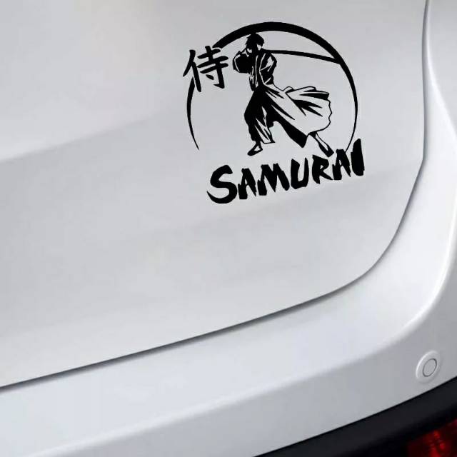 Miếng dán trang trí xe hơi/mũ bảo hiểm/máy tính xách tay hình Ninja samurai