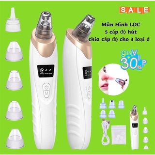 ⚡Máy Hút Mụn⚡sử dụng sạc usb máy hút mụn đầu đen 5 đầu hút