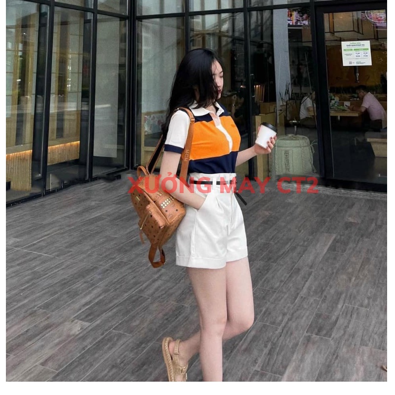 Áo Polo Basic Unisex Chất Cotton Phối Cam Thoáng Mát, Áo Thun POLO nhiều màu Thêu Chữ Dáng Rộng Rễ Phối Đồ XƯƠNGMAYTC2
