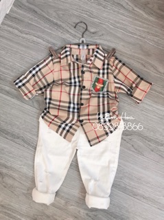 Áo sơmi Burberry cho bé (Combo 2 áo)