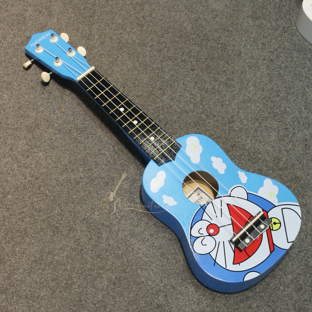Đàn Ukulele Soprano 21inch Gỗ hoạt hình - tặng full phụ kiện