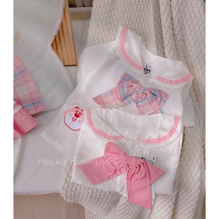 Set áo nơ học sinh cv xếp ly