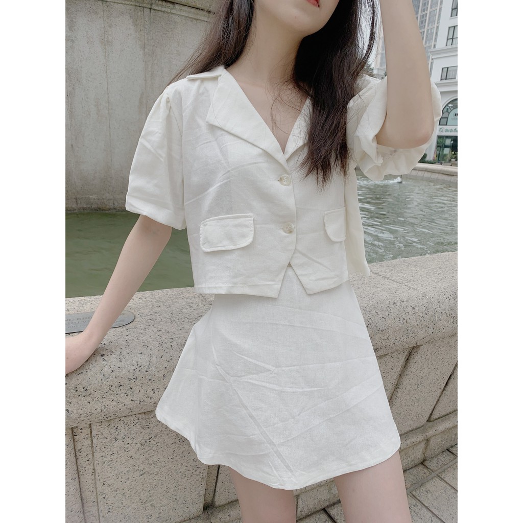 Set đồ áo tay bồng và chân váy SET70 1994closet | BigBuy360 - bigbuy360.vn