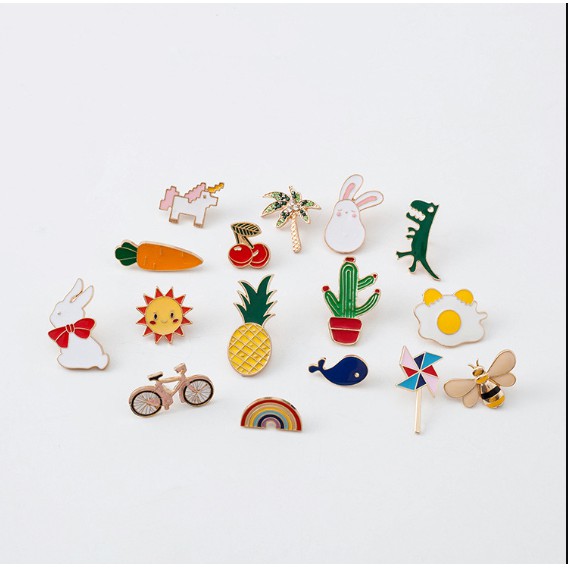 Ghim cúc cài áo - Mũ - Khăn - Balo trang trí GC05 (Chọn mẫu)