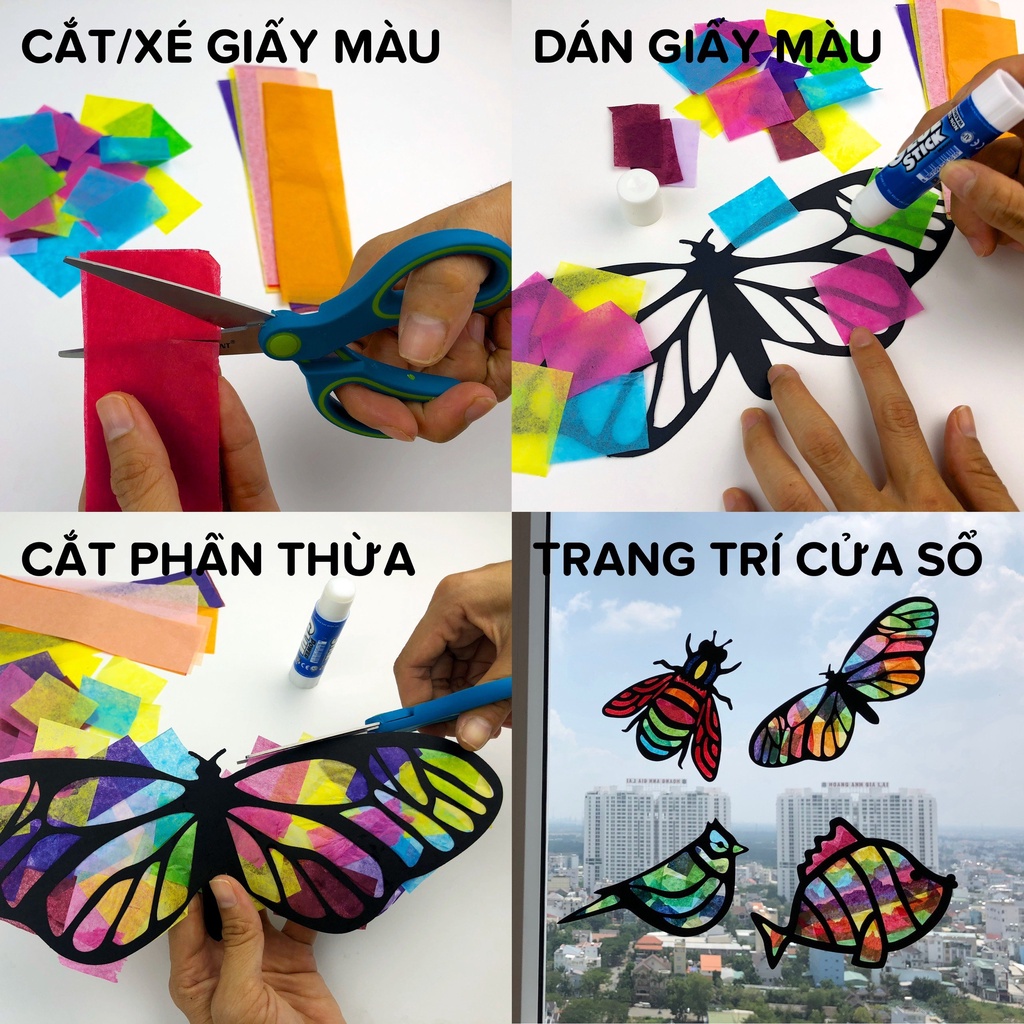 Bộ Thủ Công 6 Lông vũ Đón Nắng TEDU