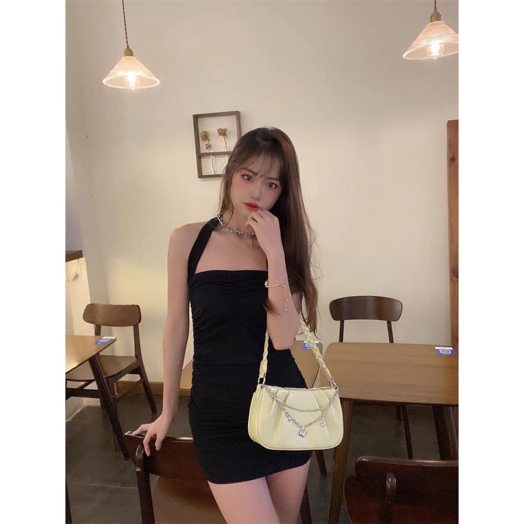 Túi Xách Kẹp Nách Xếp Ly Phong Cách Phương Tây Thời Trang 2023 Cho Nữ