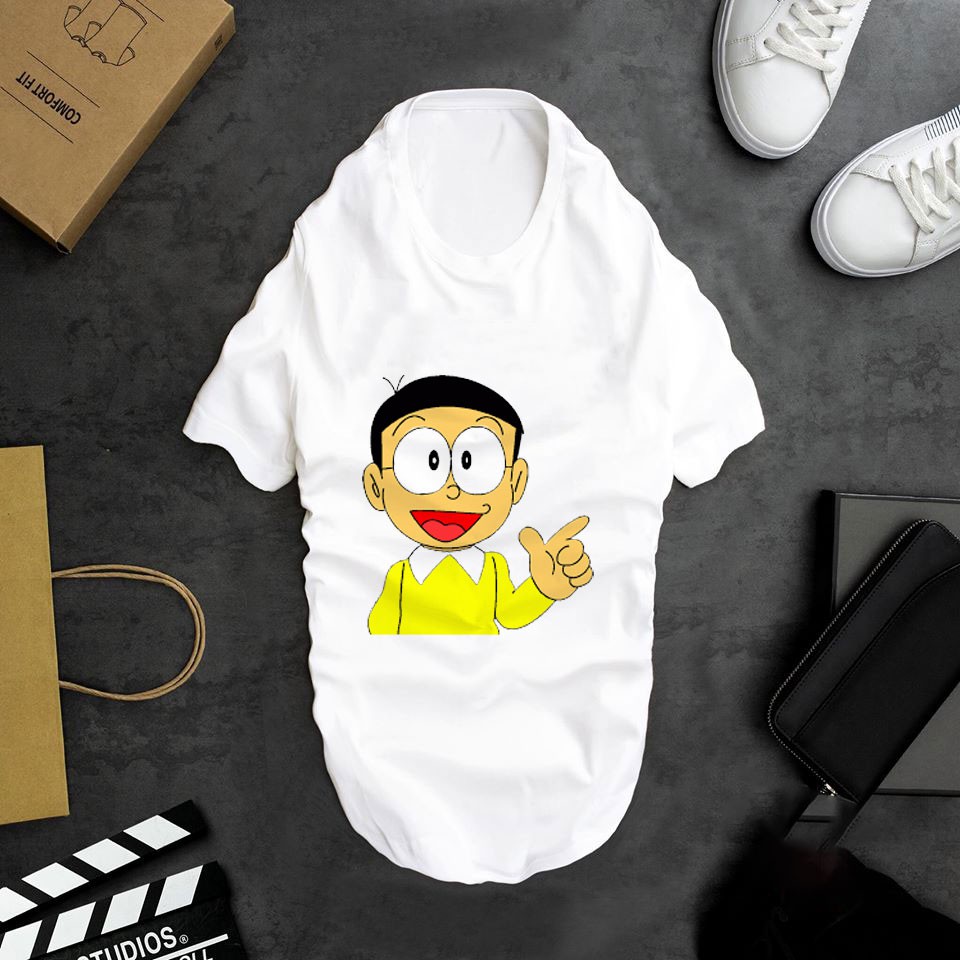 Áo Thun Phim Hoạt Hình Doraemon - Nobita ( Có Size Trẻ Em ) 6.10