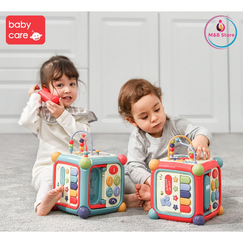 Hộp Nhạc Đồ Chơi 6 Mặt Thả Hình Khối Đa Tương Tác - BabyCare Giáo Dục Đầu Đời, Rèn Luyện Khéo Léo