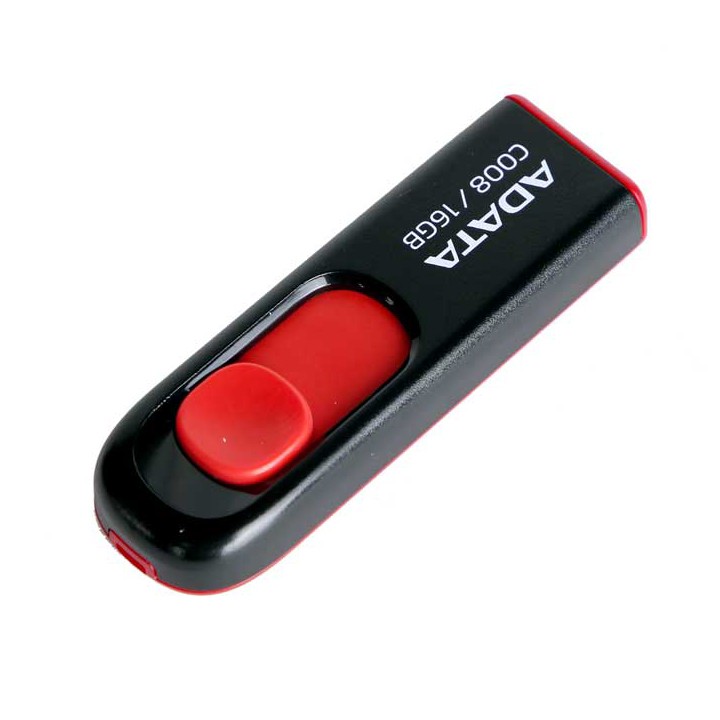 USB Adata C008 - 16GB (Đen đỏ)