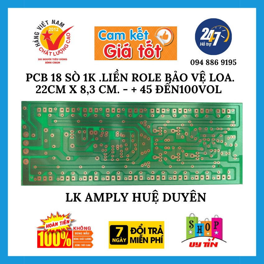 Mạch công suất 18 sò 2u chưa ráp linh kiện