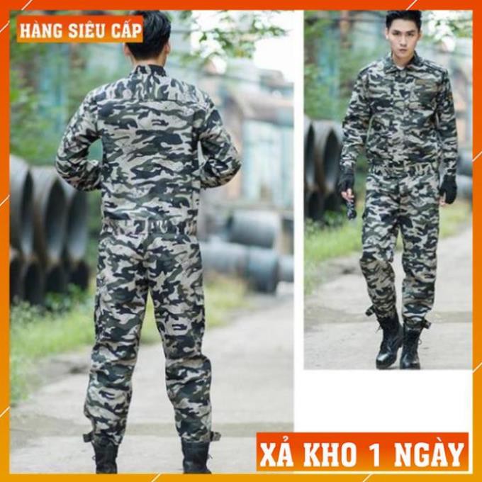 [FreeShip – Xả Kho 1 Ngày] Quần Áo Lính Mỹ US ARMY - Quần Túi Hộp Nam Giá Rẻ Kiểu Lính Rằn Ri