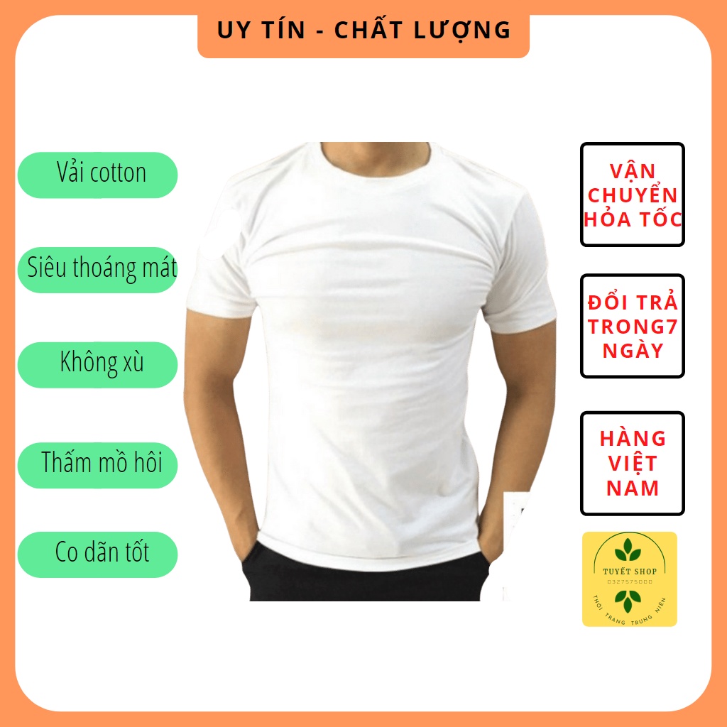 Áo Lót Nam Cotton Có Tay Mặc Ở Nhà , Áo Đông Xuân Nam Cộc Tay Bộ Đội Trắng Siêu Rẻ Siêu Đẹp