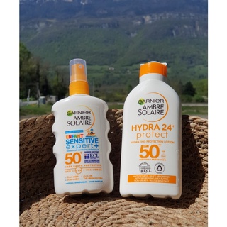 Kem chống nắng toàn thân GARNIER Ambre Solaire Protection Lotion SPF50+ 200ml (dạng chai cho người lớn, tuýp cho trẻ em)