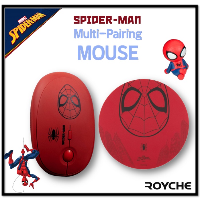 Miếng Lót Chuột / Đệm Chuột Không Dây In Hình Marvels Spiders