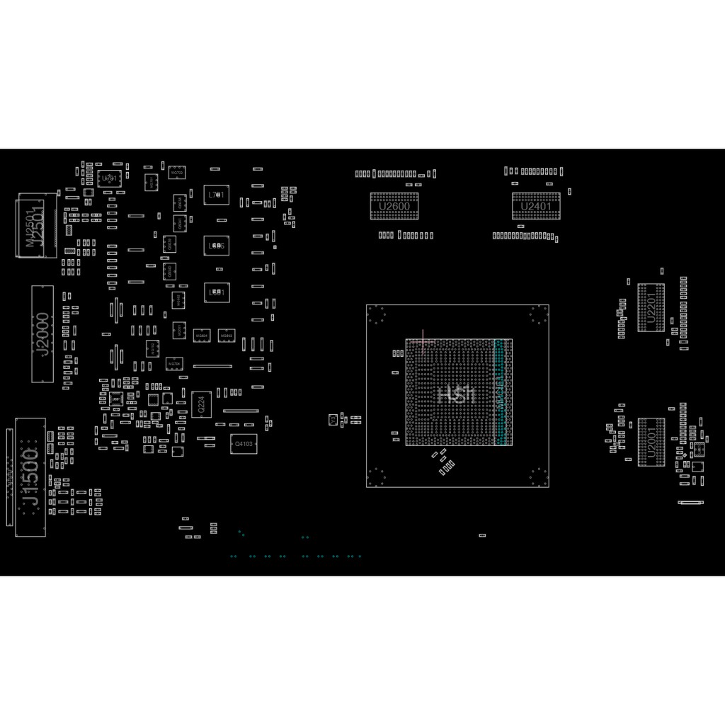 Sơ đồ mạch Boardview GV-R724OC-2GI REV 2.1 GV 724OC 2GI