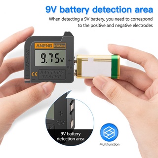[CHOO] Battery Tester 1A Digital Display Battery Checker Plastic Portable Button Cell Capacity Analyzer