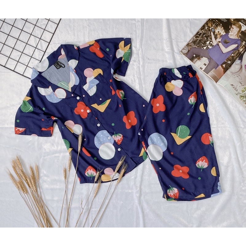 Bộ tole Pijama lửng dễ thương