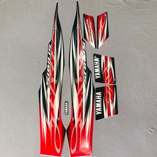  Trọn bộ tem rời dán xe máy Yamaha Sirius 2013 màu đỏ 