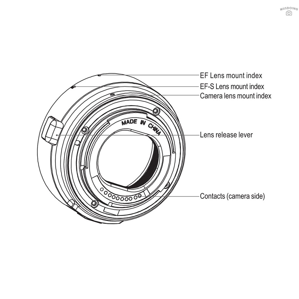 ღ Viltrox Auto Focus EF-EOS M MOUNT Lens Mount  Adapter for Canon EF EF-S Lens to Canon EOS Mirrorless Camera