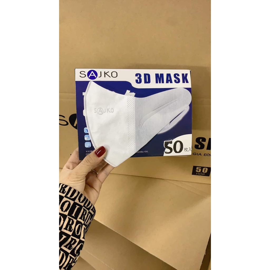 ( Mẫu mới) Hộp 50 chiếc khẩu trang y tế 3D mask XL Xuân Lai vỏ hộp đen