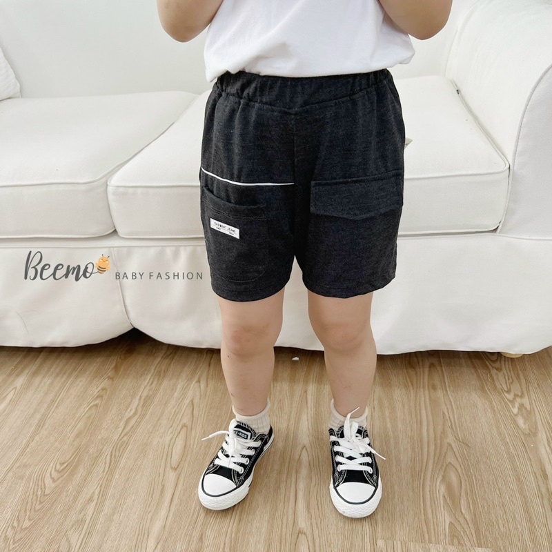 Quần short cotton túi hộp bé trai-MS47