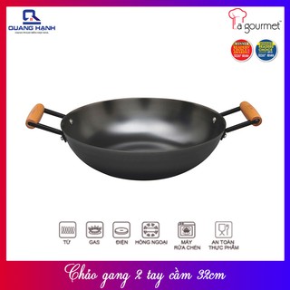 [Hàng chính hãng] Chảo gang 2 tay cầm La Gourmet Nitrigan 32cm