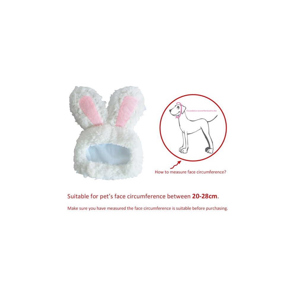 Mũ Lông Hình Tai Thỏ Vui Nhộn Trang Trí Giáng Sinh Dành Cho Thú Cưng