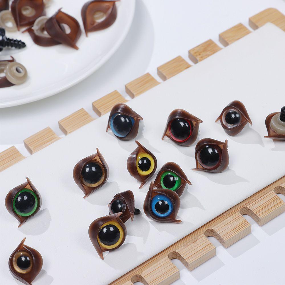 Set 1 / 5 Cặp Mắt Nhồi Bông An Toàn DIY Kèm Vòng Đệm Cho Búp Bê LAYOR1