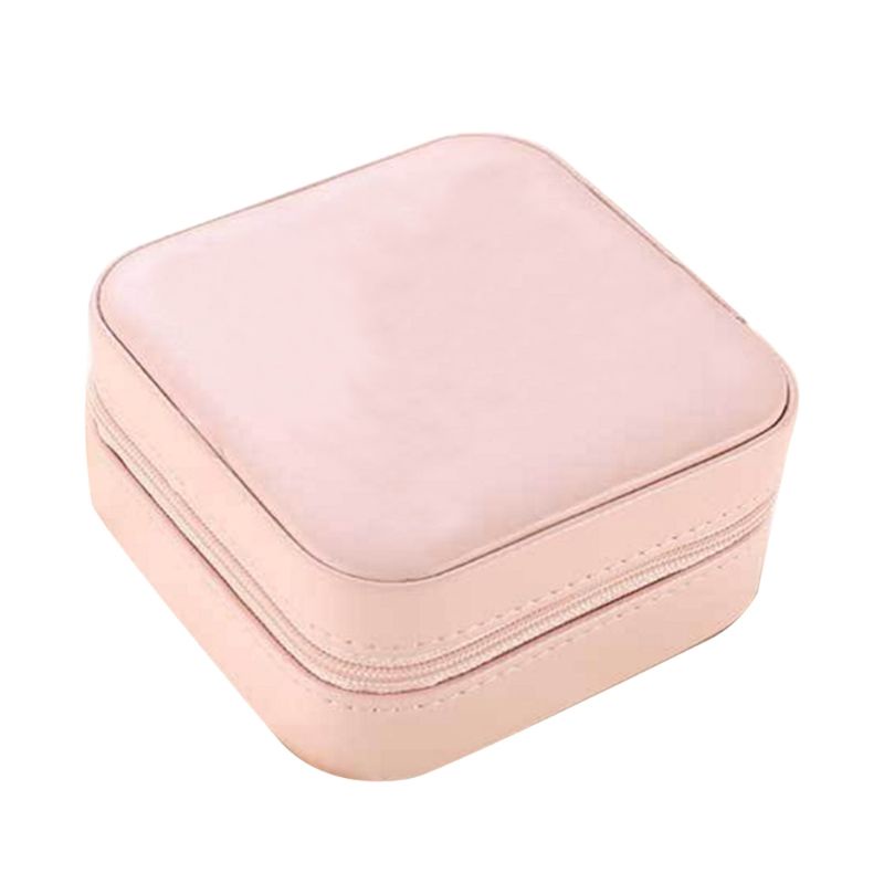 Hộp Da Trưng Bày Trang Sức Có Gương Giá Đỡ