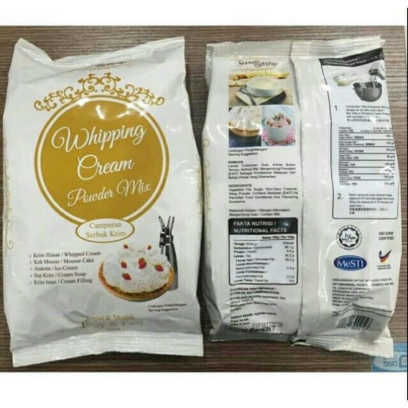 Whipping Bột chia nhỏ 100gr