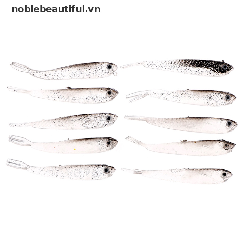 Set 10 Mồi Giả Nhử Cá Mềm 80Mm Bằng Nhựa [VN]