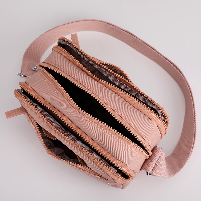 Túi Đeo Chéo Hình Vuông Cỡ Nhỏ Vải Nylon Chống Thấm Nước Thời Trang Cho Nữ