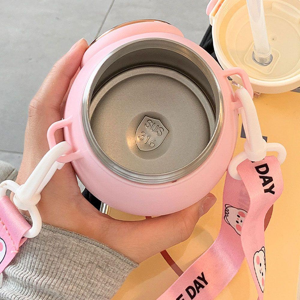 KRNY Bình Nước Giữ Nhiệt Dung Tích Lớn 700ml Kèm Ống Hút Tiện Dụng