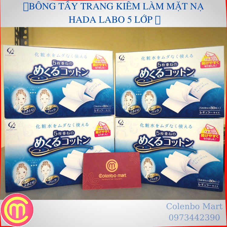BÔNG 5 LỚP COTTON LABO NHẬT BẢN 80 MIẾNG | BigBuy360 - bigbuy360.vn
