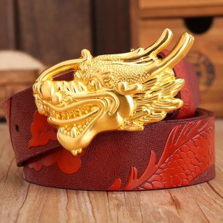 Dây nịt thắc lưng đầu rồng da bò dập nỗi cao cấp